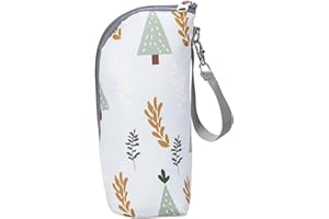 Greatideal Babyflasche Isoliertasche, Säuglingsflaschenaufbewahrungstasche, Oxford Tuch wasserdichte Still Fläschchen Tote, Milch Wasser Wärmekonserviertes Zubehör für Reisen im Freien