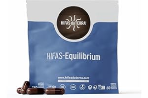HIFAS DA TERRA - HIFAS-Equilibrium Extractos de Hongos Puros de Reishi, Melena de León y Cordyceps para Equilibrar el Bienestar Físico y Emocional - Refill 60 Cápsulas