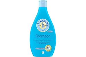 PENATEN Shampoo (400 ml), särskilt skonsamt rengöring och närande babyschampo, speciellt utvecklat för nyfödda, utan parabener, sulfater och färgämnen, rengör försiktigt och utan tårar