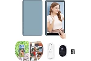 Shimbol CP5 Phone Vlog Selfie Monitor Screen, 5 Inch 1080P Touch Screen Monitor, 2.4G/5GHz 164ft Wireless Transmission for iPhone Vlog Selfie Monitor Screen (with Deep Blue Case)