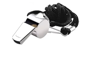 YYST Trillerpfeife,Edelstahl Pfeifen,Sportpfeife Schiedsrichter pfeifen Signalpfeife,mit Abnehmbare Schlüsselband,ideal für Trainer und Schiedsrichter