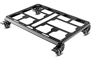 BPOPO Tool Box Dolly Compatible with Milwaukee PACKOUT(TM) Series Modular Storage System,Carbon Steel Carry Cart for Packout Toolbox,Includes (4) Wheels, 200 Lbs Capacity