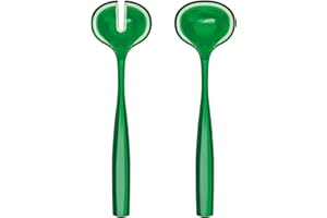 Guzzini - Posate insalata in bio-based plastic, verde smeraldo, "DOLCEVITA"