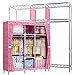 Produktbild LESX - Tuch Schrank Moderne Oxford Tuch Edelstahlrohr Bold Verstärkung Doppelparallelfalz Schrank Montieren