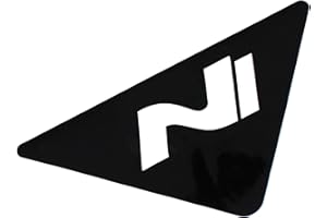 FINEST FOLIA Lot de 2 films de protection découpés pour feux antibrouillard avec découpe en forme de logo - Ajustement parfait - Autocollants pour voiture - Noir