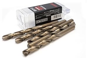 FERRCAN Punte per metallo HSS DIN338 M35 5% cobalto per forare in acciaio inox, ferro e altri metalli (confezione da 5 pezzi per misura) (10mm)