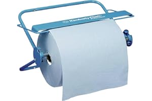 K-C PROFESSIONAL KIMBERLY-CLARK 06146000 6146 Dispensador de Paños en Bobinas, Para Montaje en Pared o de Pie, Acero, Azul, 10.8x54.5x38.2 cm