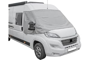 ‎PREISWERT & GUT Preiswert&Gut Frontscheibenabdeckung kompatibel für FIAT Ducato X290 Weiß,Grau Wohnmobil UVSchutz (Grau)