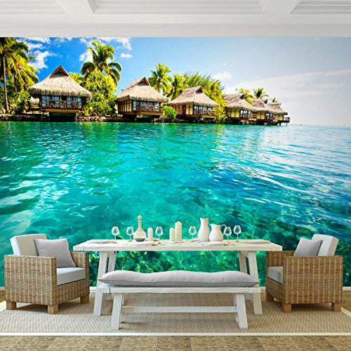 Fototapete Paradise 396 x 280 cm – Vliestapete – Wandtapete – Vlies Phototapete – Wand – Wandbilder XXL – !!! 100% MADE IN GERMANY !!! Runa Tapete 9011012c - 2