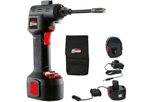 Air Hawk PRO – The Compact, Portable, Digital, Cordless, Rechargeable Air Compressor, Tyre Inflator, LED Light, Automatic Pump + Bonus Carry Case (As seen on High Street TV)