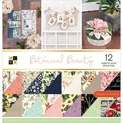DCWV Die Cuts With A View Premium Stack – Carta Per Scrapbooking 30,5x30,5 Cm, USA