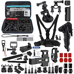 43-in-1 Accessories Kit Includes Chest Strap/Suction Cup Mount/Grip Tripod Mount/Handlebar Mount and More for DJI Osmo Pocket with EVA Case