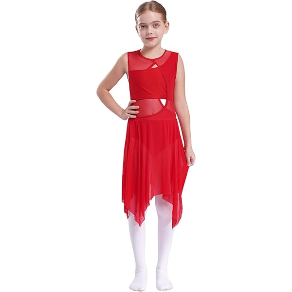 Vestito Da Ballo Bambina Senza Maniche - Abito Lirico E Contemporaneo Con Decorazioni A Strass - Foto 2