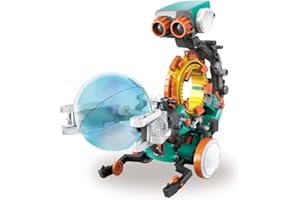 CONSTRUCT & CREATE 5 in 1 Mechanical Coding Robot DIY STEM Build Your Own Kit