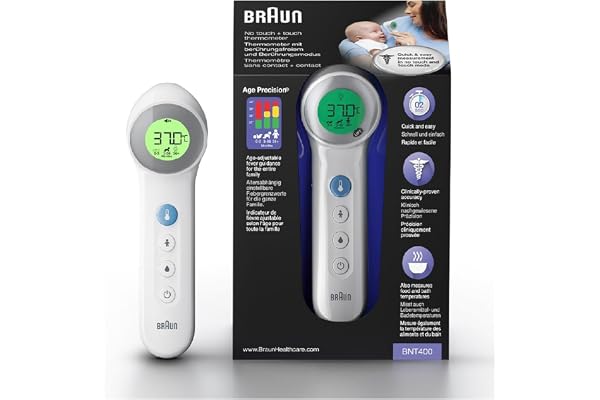 Braun BNT400EE No Touch + Touch Thermomètre avec précision d'âge