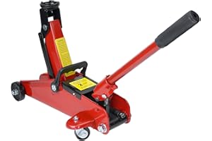 HYCHIKA BETTER TOOLS FOR BETTER LIFE HYCHIKA Cric hydraulique 2,0T, cric rouleur avec pompe à piston à course rapide hydraulique, cric hydraulique, plage de levage 135-320 MM, pour berline, SUV, changement de pneu de rechange