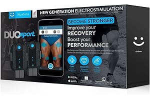 Bluetens Duo Sport 2, Electroestimulador Conectado TENS/EMS, Maquina Electroestimulacion Profesional, Aparato Electroestimulacion Muscular y Antidolor, Relajación, Rehabilitación y Masaje Deportivo