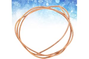 TBEST Tubo De Refrigeración De Cobre De 6 Mm,Tubo De Cobre Para Refrigerador De 6 Mm,Tubo De 2 M C1100 T2 Tubo De Cobre Tubo De Bobina Suave Para Aire Acondicionado Refrigerador Od 6