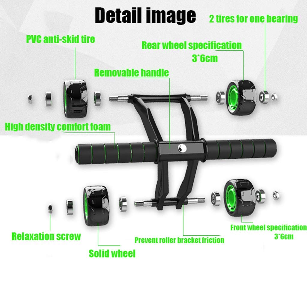 Voroly Ab Roller Wheel Abs Carver for Abdominal and Stomach Exercise Training with Mat - Image 4