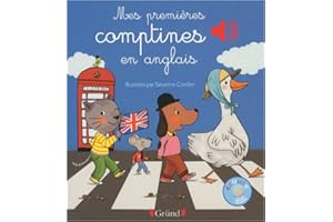Mes premières comptines en anglais – Livre sonore avec 6 puces – Dès 1 an