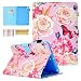 Produktbild iPad Mini 4 3 2 1 Fall, coopts Universal iPad Mini Armor Cover Heavy Duty High Impact Resistant Defender Full Body Schutzhülle mit Standfuß für Apple 20,1 cm Tablet 04 Floral Butterfly