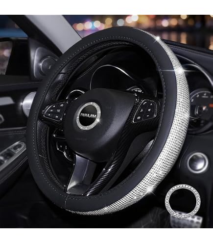 Decorazione Per Volante Auto, Accessori Interni, Logo Volante, Set Di Adesivi Fai Da Te Con Diamanti Adesivi Con Strass Per Volante Compatibili Con Volkswagen 88914792