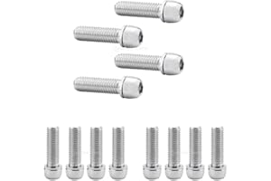 SGerste 12PCS bicicletta Staminali viti viti con cava di bulloni argento M7 ad alte prestazioni