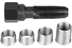 F SEASON 5pcs Kit de réparation de filetage de bougies 14MM Bougie d'allumage 4 Inserts