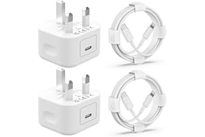 PAIMIAN iPhone Charger Fast Charge [MFi Certified] 2Pack 20W iPhone Fast Charger with USB C to Lightning Cable, USB C Plug and Long Charging Cable 6FT for iPhone14 13 12 11 Pro/Pro Max/Plus/mini/X/XR