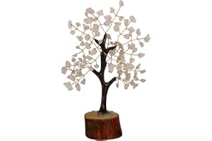 NARIBABU Rose Quartz Tree - Crystal Bonsai Tree - Feng Shui Crystals - Money Trees - Gemstone Tree - Spiritual Decor - Home Decor Gifts - Hippie Gifts for Women