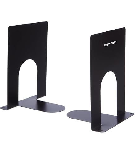 Neomate Heavy-Duty Metal Bookends - Black, Pair For Office, Home, Or Library - View #5