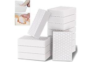 VOWOBEST Schmutzradierer Schwamm 8 Stück, (2X verdichtet) Weiß Extra Stark Melamin Zauberschwamm, Multifunktional & Kratzfrei Radierschwamm Putzschwamm für Haushalt, Küche, Bad, Schuhe & Wand 10x7x2cm