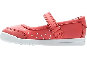 Clarks Emery Halo Kid Leather Shoes in Coral