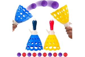 JESITAI Jouet de Jeu de fête Amusant pour Enfants, Sports d'intérieur et d'extérieur, avec 2 paniers de Lancement et 10 balles, Cadeaux d'anniversaire pour garçons et Filles de 5 6 7 8 9 10 11 12 Ans