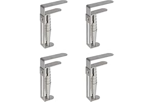 Misounda Fermatovaglia da Tavola, 4 Pezzi Ferma Tovaglia da Esterno, Tovaglie Clip in Acciaio Inox, 9x5.5 cm Regolabile Clip per Tovaglia, Clip per Tovaglia con Molla, Morsetto per tovaglie