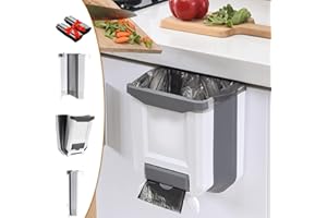 Ruucy Pattumiera Cucina Sottolavello, 9L Pattumiera Pieghevole Appendere, Cestino Spazzatura Sospeso, Pattumiera da Sportello per Camper Cucina Bagno Ufficio Auto