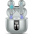 Wireless Earbuds, Bluetooth 5.4 Headphones NEW Wireless Headphones with 4 ENC Mic, 56H Bluetooth Earphones in Ear Noise Cancelling Deep Bass, Mini Ear Buds Bluetooth Earbuds IP7 Waterproof LED Display