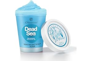 CNMOFAXIN Dead Sea Salt Scalp Scrub 280g - Exfoliator for Oily Scalp, Itchy Scalp & Dandruff Relief - Clarifying Hair Treatment with Herbal Essences for Scalp Build-Up, Flakes & Hair Growth