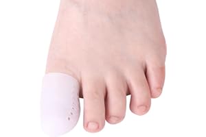 Aoliandatong 10 Stück Gel Zehenkappen Zehenschutz für große Zehen, Silikon Atmungsaktive Zehenschutz für Blasen,Hhneraugen,Eingewachsene Zehenngel,Schmerzlinderung durch Reibung und mehr