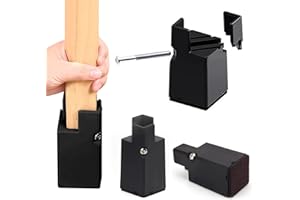 Longzhuo Verstellbare Betterhöhung Möbelerhöhung 55mm,4 Stück Betterhöher Schwerlast Stuhlerhöhungen,Möbelerhöher für 0,8-1,6 ''Breite Quadrat/Runde Sofaerhöher Betthöher, Tischerhöher, Stuhlerhöher