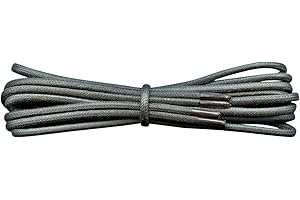 Fabmania® Lacci rotondi in cotone cerato da 2 mm per scarpe casual o eleganti, stivali, lunghezze da 45 cm a 140 cm, uomini e donne, 1 paio