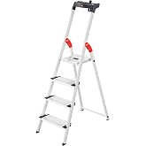 Hailo 8040-407 XXL EasyClix ladder, silver, 4 stage