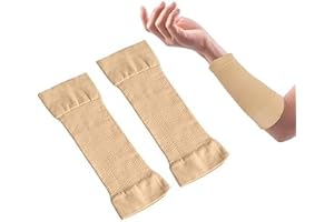YESHLIKY 1 Pair Elastic Arm Compression Sleeves, Slimming Sport Arm Shapers for Women Girls, Breathable UpperArm Supports for Lymphedema Varicose Veins Swelling Arminjury
