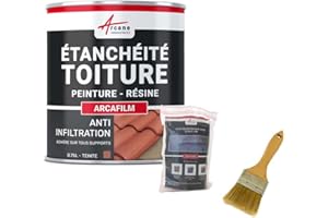 Réparation étanchéité tuile gouttière cheneau trou fissure souche cheminée ardoise ARCAFILM PACK - 0.75 L (jusqu'à 0.5 m²) Tuile - ARCANE INDUSTRIES