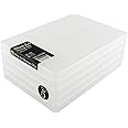 WestonBoxes A4 Slimline Storage Boxes: Maximize your storage space without sacrificing style with these versatile boxes. Perfect for project materials, craft supplies and office essentials (Pack of 5)