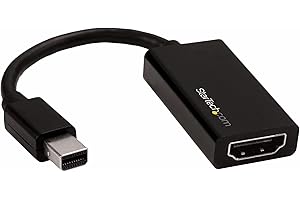STARTECH.COM Adaptateur Convertisseur Mini DP vers HDMI M/F Ultra HD 4K 60 Hz Noir