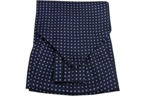 Avantgarde Ascot Uomo a Pois in Seta Made in Italy Colori e Misure a Scelta