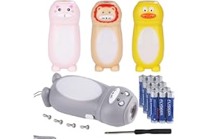 ‎KUNHE KunHe 4er-Pack Kinder Taschenlampe mit 12 AAA Batterien Mini LED Taschenlampe & Laterne Camping Geschenk für Kinder Geburtstag Party Mitgebsel für Mädchen und Jungen