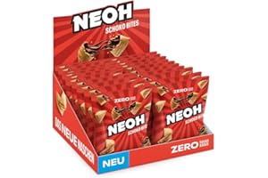 NEOH Low Carb Keto Bites Czekolada - 1 g Cukier / 104 kcal - Bez dodatku cukru - 29 g (Opakowanie 20 sztuk) - Chocolate