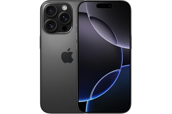 Apple iPhone 16 Pro de 256 GB: Smartphone 5G con Control de Cámara, grabación en 4K a 120 f/s con Dolby Vision y un Gran Salto en autonomía. Compatible con los AirPods; Titanio Negro